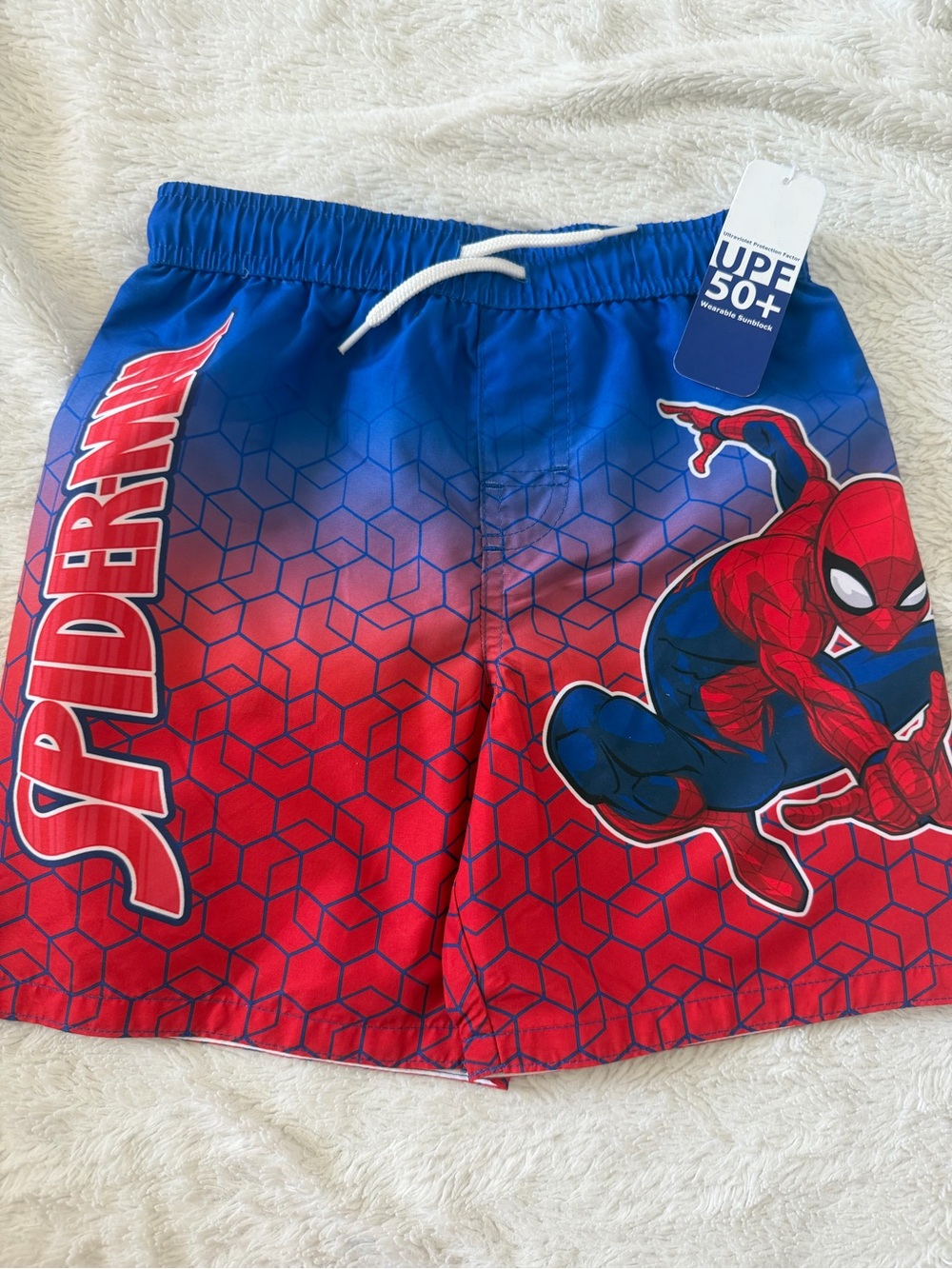 Marvel Boys Spiderman Swim Shorts UPF 50+  New